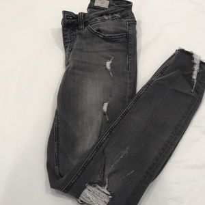 Light Washed Black Jeans
